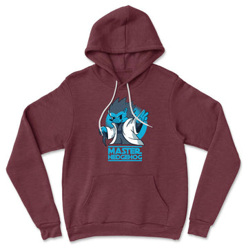 Master Hedgehog Hoodie in Heather Maroon color